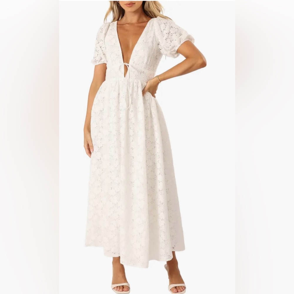 Storia White Lace Dress Size Small Small
